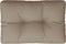 vidaXL - Palletkussen - 50x40x12 - cm - stof - taupe