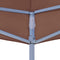 vidaXL - Partytentdak 270 g/m² - 2x2 m UV- en waterbestendig - bruin