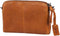 BURKELY Antique Avery Mini Bag - Lederen schoudertas - 2 ritsvakken - Cognac