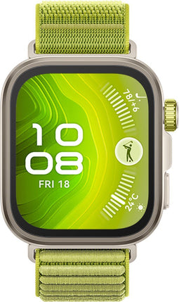 Huawei Watch Fit 4 Pro - Smartwatch - Saffierglas Titanium - Zilver Groen