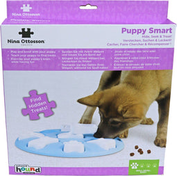 Nina Ottosson Puppy Smart - Interactief hondenspel - Probleemoplossend vermogen - Baby Blauw (1 stuk)
