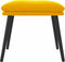 vidaXL - Voetenbank - 45x29,5x35 - cm - fluweel - mosterdgeel