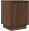 vidaXL - Nachtkastje - met - LED-verlichting - 38x34x50 - cm - bruin - eiken