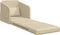 vidaXL - Ligbed - 2-in-1 - Crème - 65x80x83 - cm - Stof