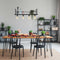 Mexlite Buckley 2983ZW - Hanglamp - Industrieel design 100 cm breed hoogte instelbaar 60-140 cm - Zwart