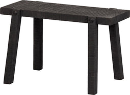 WOOOD Luis Bijzettafel - Mangohout - Zwart - 40x65x36