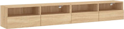 vidaXL - Tv-wandmeubels - 2 - st - 100x30x30 - cm - hout - sonoma - eikenkleurig