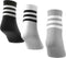 adidas Sportswear - 3-Stripes Korte Sokken - Laag model - Grijs (3 paar)