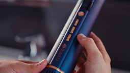 Qualista Multistyler Pro - Föhn - 1400W - 7 opzetstukken - Luxe lederen box - Ionen technologie - Airwrap functie - Blauw