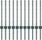 vidaXL - Hekpalen - 11 - stuks - U-vorm - Groen - 60 - cm - Staal