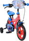 Volare Spiderman - Kinderfiets - 12 inch - Rood - Massieve EVA banden - Zijwielen