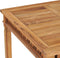 vidaXL - Tuintafel - 80x80x80 - cm - massief - teakhout
