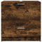 vidaXL - Wastafelkast - 59x37x59 - cm - bewerkt - hout - gerookt - eikenkleurig