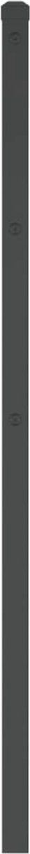 vidaXL - Hoofdbord - 135 - cm - metaal - zwart