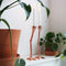 Jasmin Djerzic - Kandelaar Long Legs - set van 2 - incl. 2 kaarsen - rosé goud