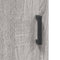 vidaXL - Dressoir - 69,5x34x90 - cm - bewerkt - hout - grijs - sonoma - eikenkleurig