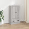 vidaXL - Hoge - kast - 60x35,5x103,5 - cm - bewerkt - hout - grijs - sonoma - eikenkleur
