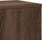 vidaXL - Plantenstandaard - 33x33x100 - cm - bewerkt - hout - bruin - eikenkleurig