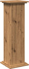 vidaXL - Sokkel - met - opbergruimte - 31x30x90 - cm - hout - artisanaal - eikenkleur