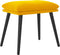 vidaXL - Voetenbank - 45x29,5x35 - cm - fluweel - mosterdgeel