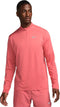 Nike Dri-FIT Element - Sportshirt - Korte rits duimlussen - Rood/roze