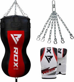 RDX Sports Body Bokszak + Handschoenen - Incl. Ketting En Vloerstrap