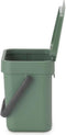 Brabantia Sort & Go - Aanrecht Afvalbakje - 3 liter - Fir Green