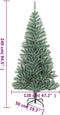 vidaXL - Kunstkerstboom - met - 300 - LED's - kerstballen - en - sneeuw - 240 - cm