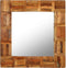 vidaXL - Wandspiegel - 60x60 - cm - massief - gerecycled - hout