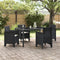 vidaXL - Tuinstoelen - met - Kussens - 4 - Stuks - Anthraciet - Poly - Rattan