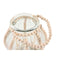 Kaarshouder Home ESPRIT Transparant Natuurlijk Lichtbruin Hout Kristal 22 x 22 x 22 cm