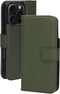 Mobiparts iPhone 16 Pro - 2 in 1 Wallet Case - Echt leer met uitneembare backcover - Groen