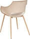 MILLERS - Set van 4 stoelen - Beige - Synthetisch materiaal