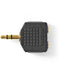Nedis CAGP22945BKG - 3.5mm stereo stekker - 2x 3.5mm stereo kontra stekker - Zwart