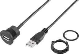 USB A inbouwbus 2.0 USB-19-BK TRU COMPONENTS 1 stuk(s)