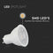 V-TAC VT-247-N-N LED Spot Light - GU10 - Lens 110° - IP20 - White - 6W - 445 Lumens - 3000K