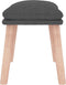 vidaXL - Voetenbank - 45x29,5x35 - cm - stof - donkergrijs