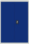 vidaXL - Kantoorkast - 90x40x140 - cm - metaal - grijs - en - blauw