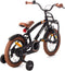 AMIGO 2Cool Jongensfiets 14 Inch - Kinderfiets voor 3 tot 5 Jaar - 95-110 cm - Zwart - met Zijwieltjes