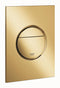 GROHE Nova Cosmopolitan S - Bedieningspaneel Toilet - Dual Flush - Cool Sunrise (glanzend goud) - Slank formaat