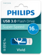 Philips Vivid - USB Flash Drive 16GB - USB 3.0 100MB/s - Blauw