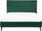 BAYONNE - Tweepersoonsbed - Donkergroen - 160 x 200 cm - Fluweel