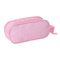 Pennenetui met 2 vakken Minnie Mouse Roze 21 x 8 x 6 cm 3D