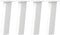vidaXL - Salontafelpoten - 4 - st - 42 - cm - staal - wit