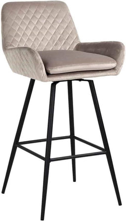 Richmond Barstoel Linsey - Khaki Velvet