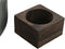 Vaas Home ESPRIT Bruin Grijs Hout Kristal Modern 16 x 16 x 20 cm