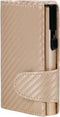Clicksafe pasjeshouder - RFID - 8 pasjes - kunstleer/aluminium - carbon champagne - JU-963407