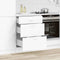 vidaXL - Keuken - onderkast - Lyon - bewerkt - hout - wit