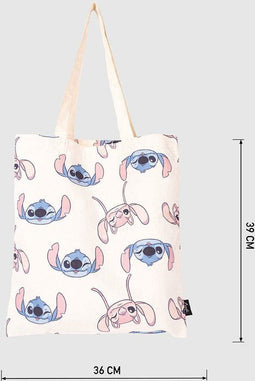 Cerdá Lilo and Stitch - Stitch and Angel Tote Bag / Stoffen Tas