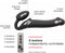 Strap-On-Me Strap On Me - Strapless Vibrerende Voorbind Dildo - Maat M - Zwart